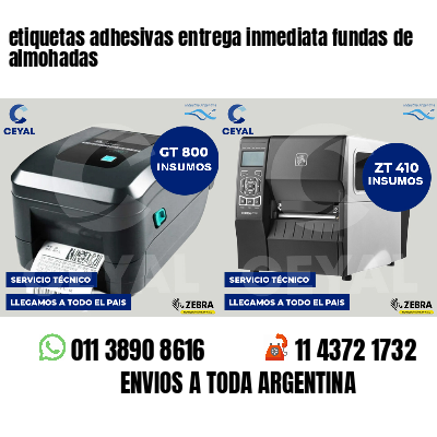 etiquetas adhesivas entrega inmediata fundas de almohadas