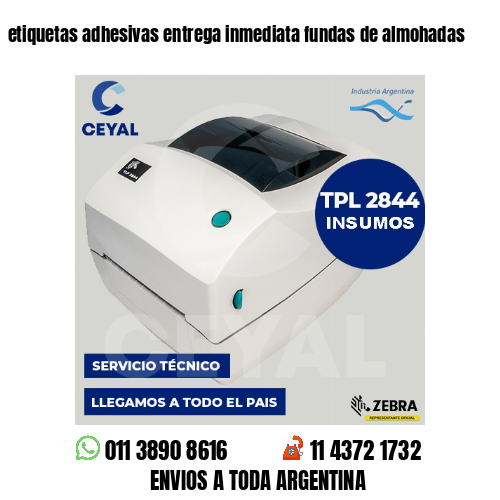 etiquetas adhesivas entrega inmediata fundas de almohadas