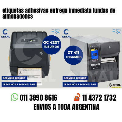 etiquetas adhesivas entrega inmediata fundas de almohadones