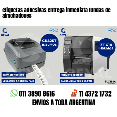 etiquetas adhesivas entrega inmediata fundas de almohadones