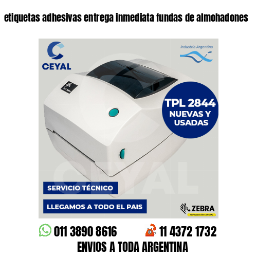 etiquetas adhesivas entrega inmediata fundas de almohadones