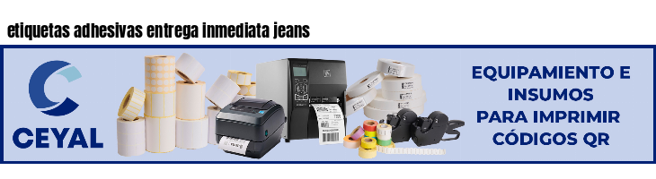 etiquetas adhesivas entrega inmediata jeans
