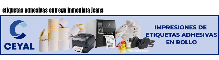etiquetas adhesivas entrega inmediata jeans