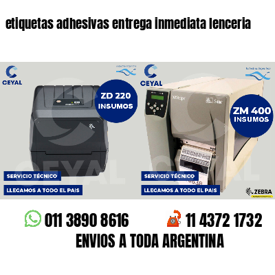 etiquetas adhesivas entrega inmediata lenceria