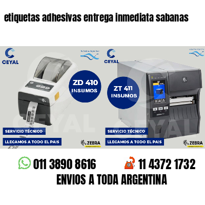 etiquetas adhesivas entrega inmediata sabanas