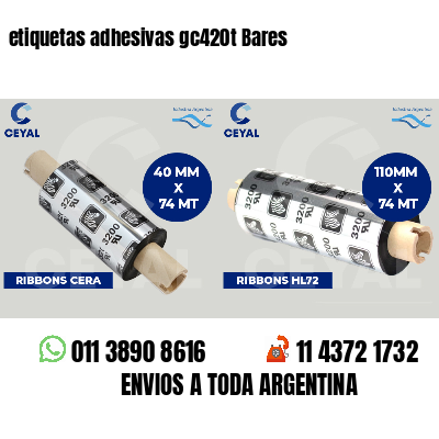 etiquetas adhesivas gc420t Bares
