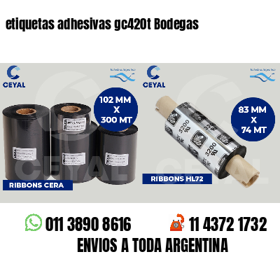 etiquetas adhesivas gc420t Bodegas
