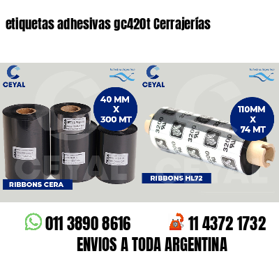 etiquetas adhesivas gc420t Cerrajerías