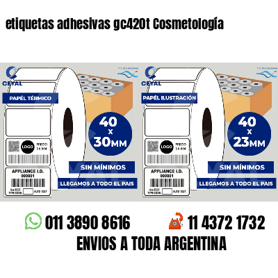 etiquetas adhesivas gc420t Cosmetología