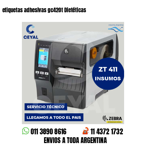 etiquetas adhesivas gc420t Dietéticas