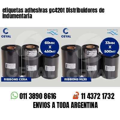 etiquetas adhesivas gc420t Distribuidores de indumentaria