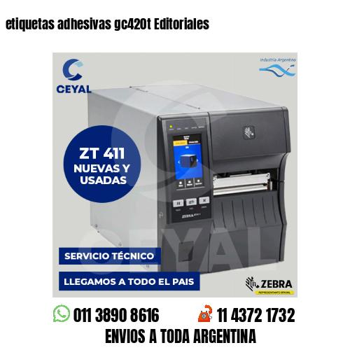 etiquetas adhesivas gc420t Editoriales
