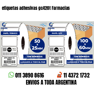 etiquetas adhesivas gc420t Farmacias