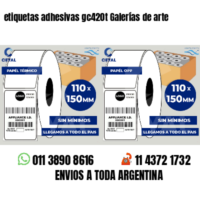 etiquetas adhesivas gc420t Galerías de arte