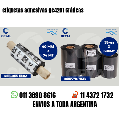 etiquetas adhesivas gc420t Gráficas