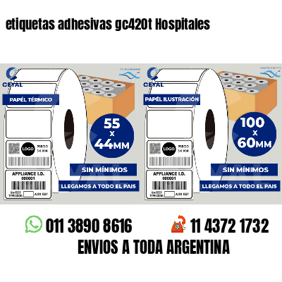 etiquetas adhesivas gc420t Hospitales
