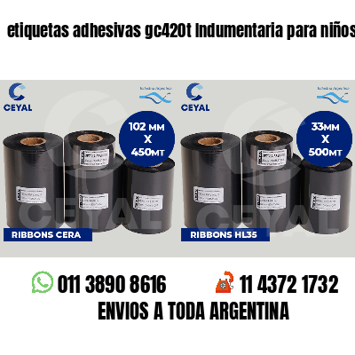etiquetas adhesivas gc420t Indumentaria para niños