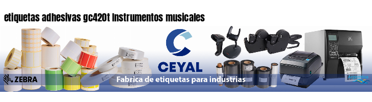 etiquetas adhesivas gc420t Instrumentos musicales