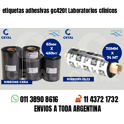 etiquetas adhesivas gc420t Laboratorios clínicos