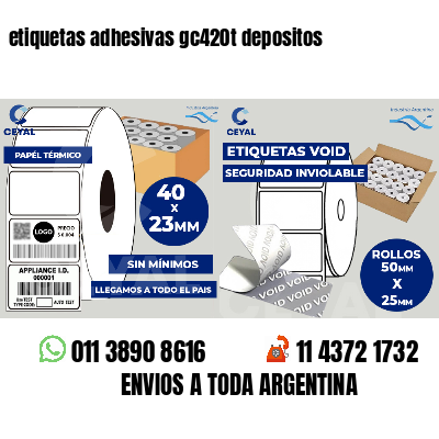 etiquetas adhesivas gc420t depositos