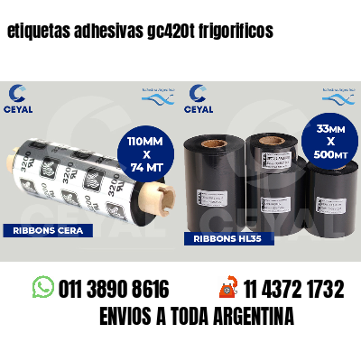 etiquetas adhesivas gc420t frigorificos