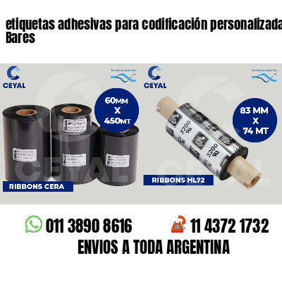 etiquetas adhesivas para codificación personalizada Bares
