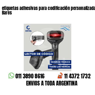 etiquetas adhesivas para codificación personalizada Bares