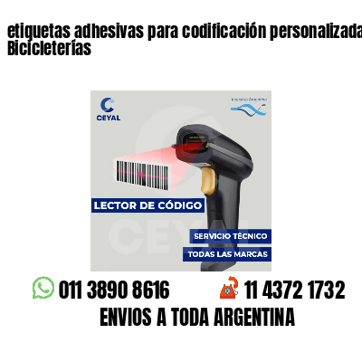 etiquetas adhesivas para codificación personalizada Bicicleterías