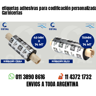 etiquetas adhesivas para codificación personalizada Carnicerías