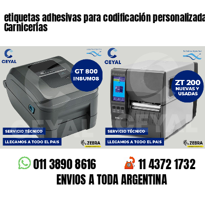 etiquetas adhesivas para codificación personalizada Carnicerías