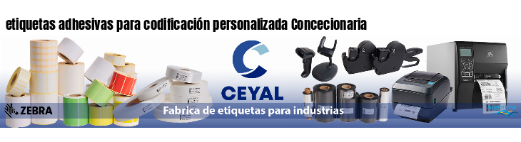 etiquetas adhesivas para codificación personalizada Concecionaria