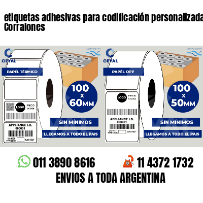 etiquetas adhesivas para codificación personalizada Corralones