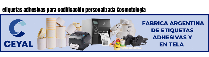 etiquetas adhesivas para codificación personalizada Cosmetología