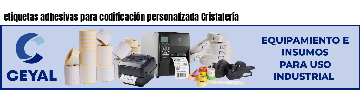 etiquetas adhesivas para codificación personalizada Cristalería