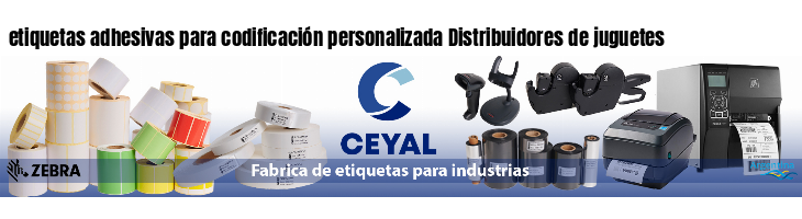 etiquetas adhesivas para codificación personalizada Distribuidores de juguetes
