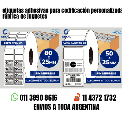 etiquetas adhesivas para codificación personalizada Fábrica de juguetes