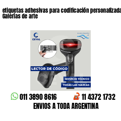 etiquetas adhesivas para codificación personalizada Galerías de arte