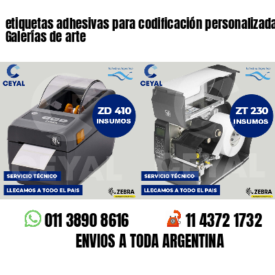 etiquetas adhesivas para codificación personalizada Galerías de arte