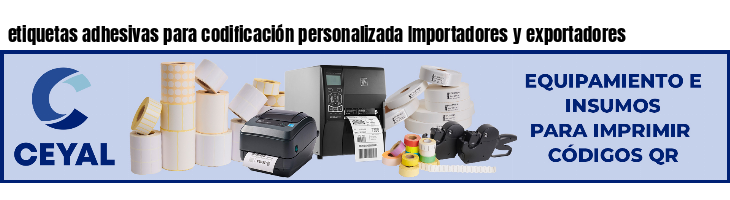 etiquetas adhesivas para codificación personalizada Importadores y exportadores