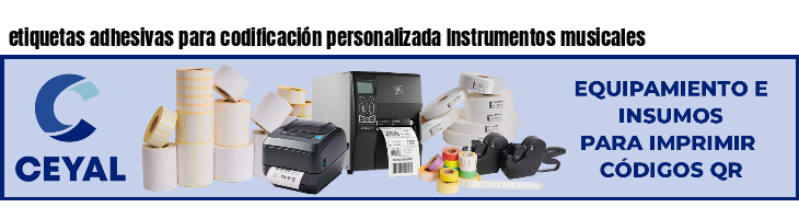 etiquetas adhesivas para codificación personalizada Instrumentos musicales