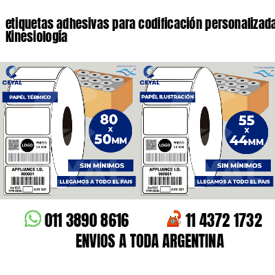 etiquetas adhesivas para codificación personalizada Kinesiología