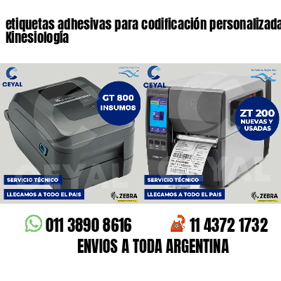 etiquetas adhesivas para codificación personalizada Kinesiología