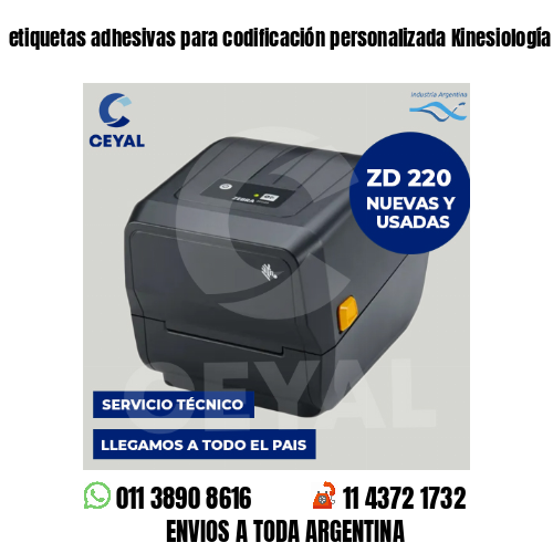 etiquetas adhesivas para codificación personalizada Kinesiología