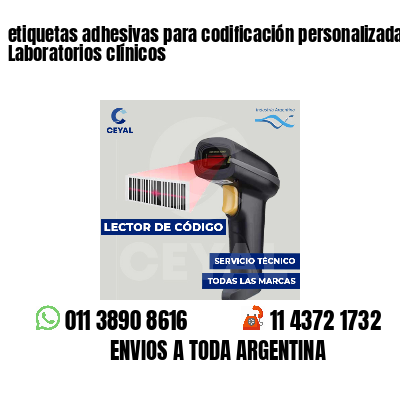 etiquetas adhesivas para codificación personalizada Laboratorios clínicos