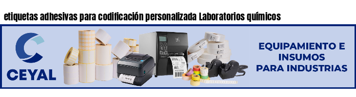 etiquetas adhesivas para codificación personalizada Laboratorios químicos