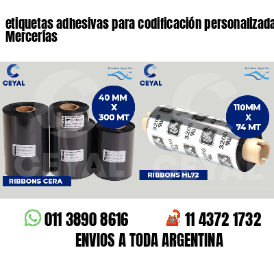 etiquetas adhesivas para codificación personalizada Mercerías