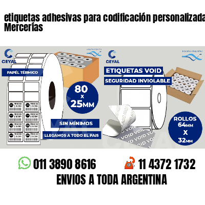 etiquetas adhesivas para codificación personalizada Mercerías