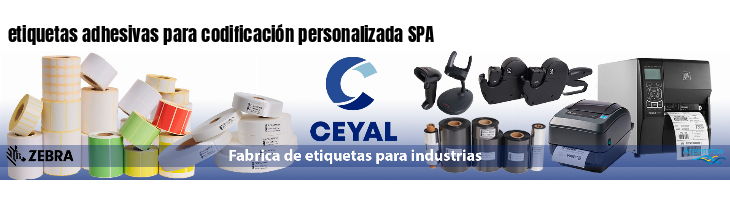 etiquetas adhesivas para codificación personalizada SPA