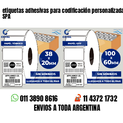 etiquetas adhesivas para codificación personalizada SPA