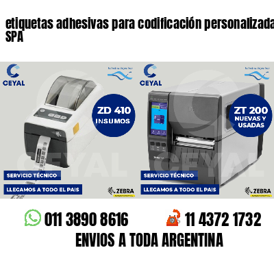 etiquetas adhesivas para codificación personalizada SPA